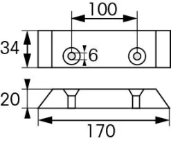 Anodes Pour Flaps Zinc Plastimo -Sport Marin Soldes 420708 1
