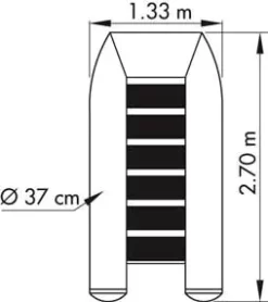 Annexe Gonflable Série Fish P270SF Plastimo -Sport Marin Soldes 61226 f