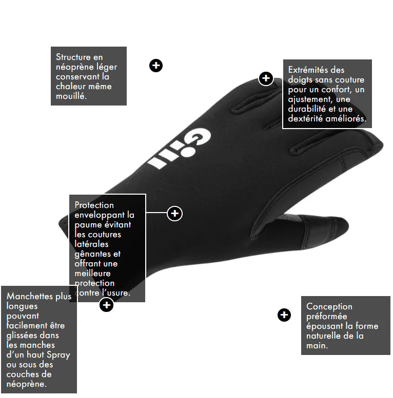 Gants Néoprènes 3 Saisons Junior Gill 6 Gants Néoprènes 3 Saisons Junior Gill – Image 4