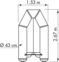 Annexe Gonflable Fun II 270 VB Plastimo 17 Annexe Gonflable Fun II 270 VB Plastimo -Sport Marin Soldes schema 02 27